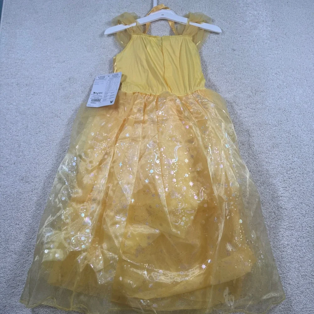 Disney Princess Belle Costume Dress Size S 4-6X Girls Beauty and the Beast